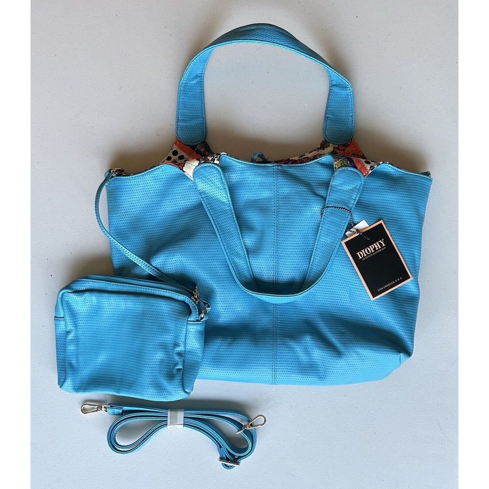 Diophy Los Angeles USA Large Handbag Purse With Coin Bag Quilted Lining